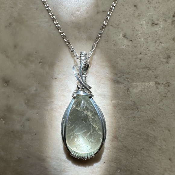 artifice jewelry Jewelry - Sterling Silver Natural Aquamarine Necklace Pendant